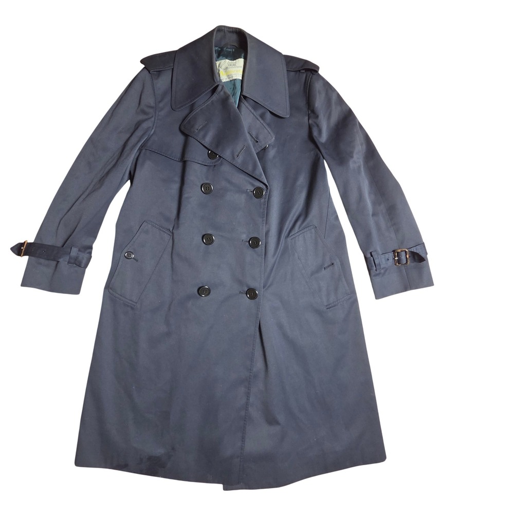 Aquascutum London Double Breasted Trench Coat 40 Short Canada Quiet Luxury